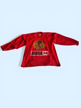 Vintage 90s CCM NHL Chicago Blackhawks Red Hockey Jersey Mens M Sewn Air-Knit